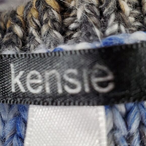 🔹️Kensie Blue & Gray Variegated Knit Sweater Medium - Picture 8 of 10